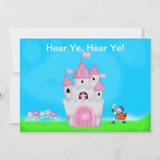 Princess Birthday Invitation (Front)