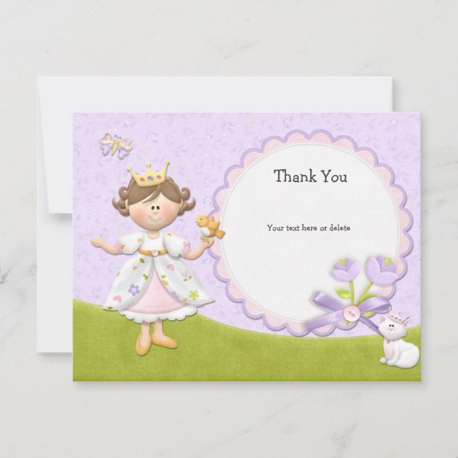 Princess Birthday Party Invitation (Front)