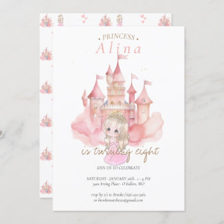 Princess Birthday Party  Invitation
