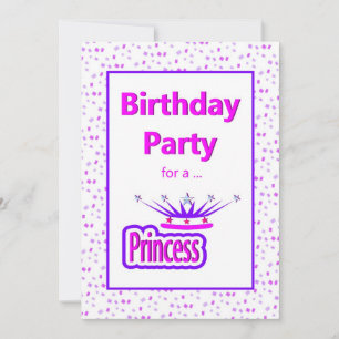 Princess Birthday Party Invitation