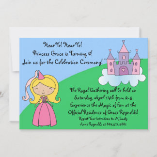 Princess Birthday Party Invitations