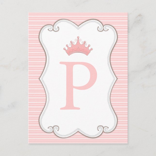 Princess Birthday Party Make Your Own Banner Cards (Front)