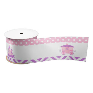 Princess Birthday Party Pink and Purple Birthday Satin Ribbon