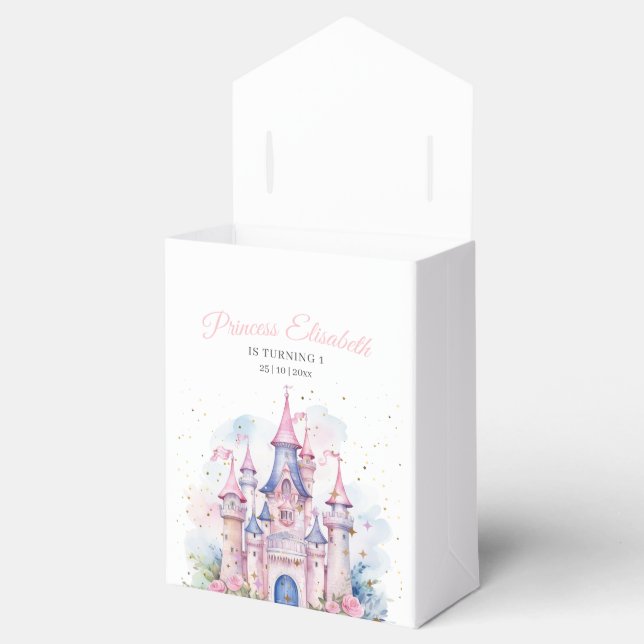 Princess Birthday Party, Princess Castle Birthday Favor Box (Opened)
