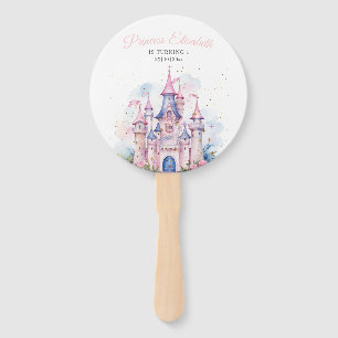 Princess Birthday Party, Princess Castle Birthday Hand Fan