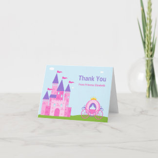 Princess Birthday Party Thank You Card