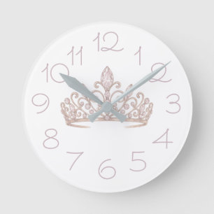 Princess Blush Pink Clock