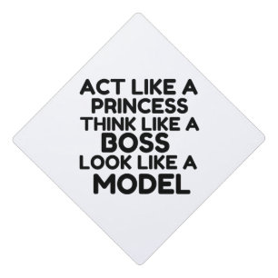 Princess Boss Model Graduation Cap Topper