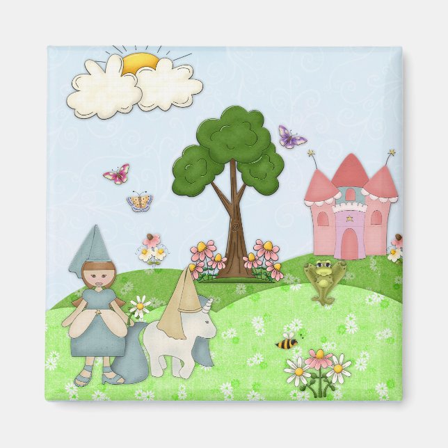 Princess - Brown hair Magnet (Front)