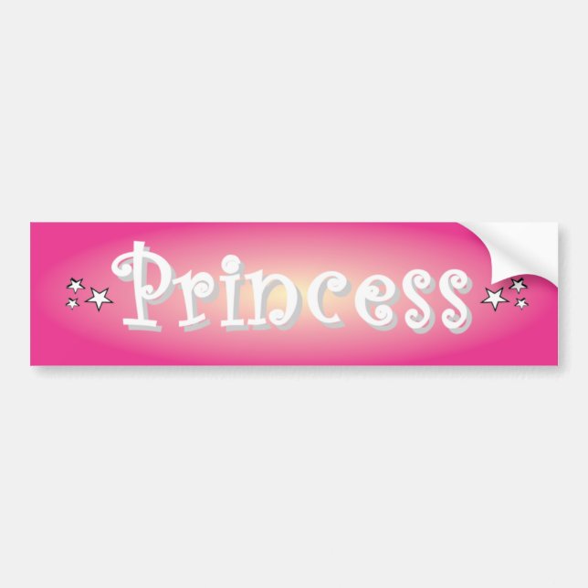 Princess Bumper Sticker (Front)
