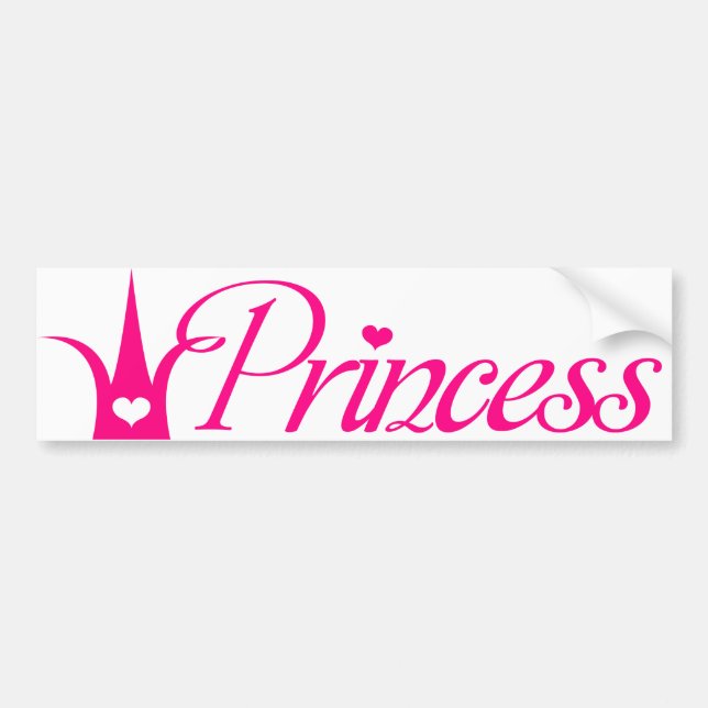 Princess Bumper Sticker (Front)