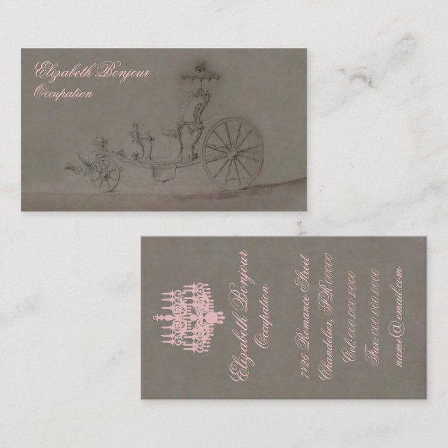 Princess Carriage ~ Business Card (Front/Back)