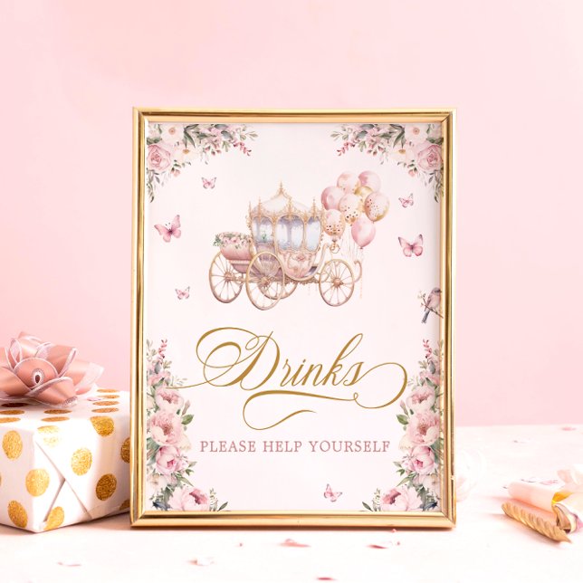Princess Carriage Drinks Please Help Yourself Poster (Creator Uploaded)