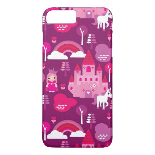 princess castle and unicorn rainbow Case-Mate iPhone case