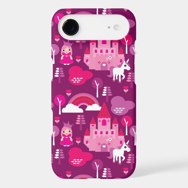 princess castle and unicorn rainbow Case-Mate iPhone case (Back)