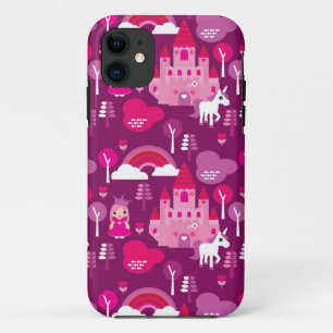 princess castle and unicorn rainbow iPhone 11 case
