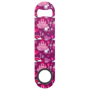 princess castle and unicorn rainbow speed bottle opener