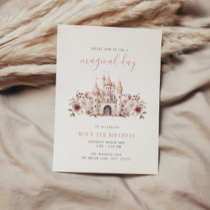 Princess Castle Birthday Invitation Girls