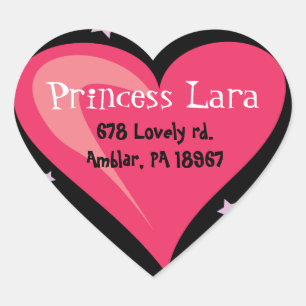 PRINCESS CASTLE Birthday Party Invitation Sticker