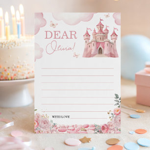 Princess Castle Birthday Time Capsule Card
