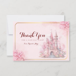 Princess Castle Carte de remerciements d'anniversa