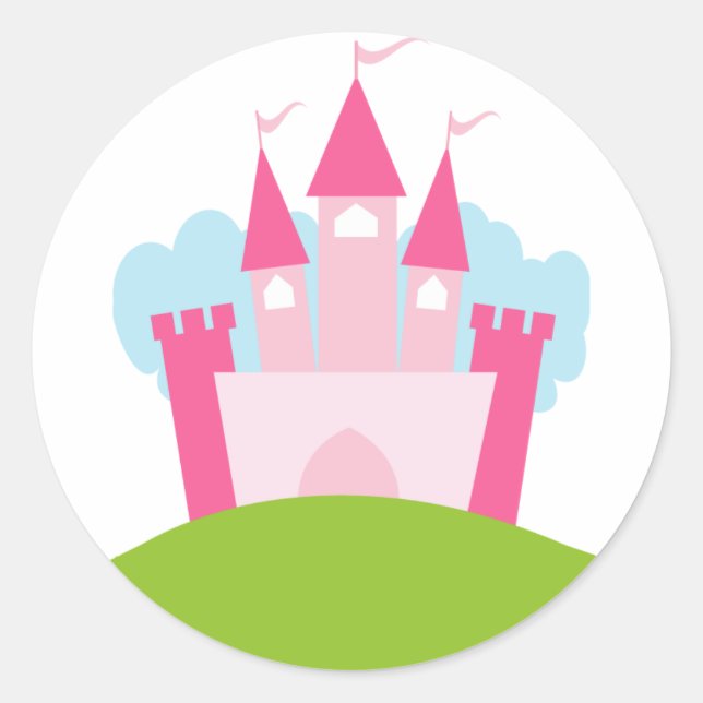 Princess Castle Classic Round Sticker (Front)