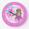 Princess Castle Custom Pink Clock