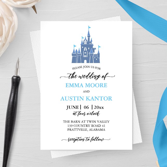 Princess Castle Faire-part de mariage (Créateur téléchargé)