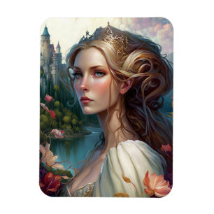 Princess Castle Fantasy Art Magnet