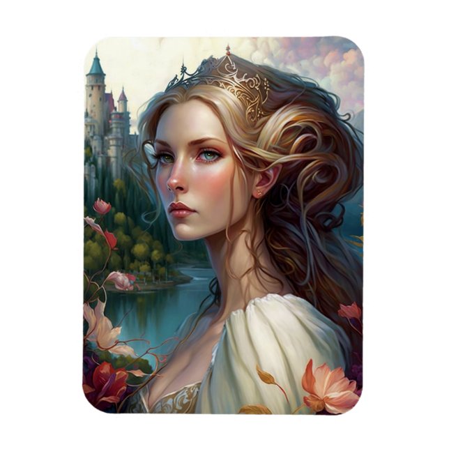Princess Castle Fantasy Art Magnet (Vertical)