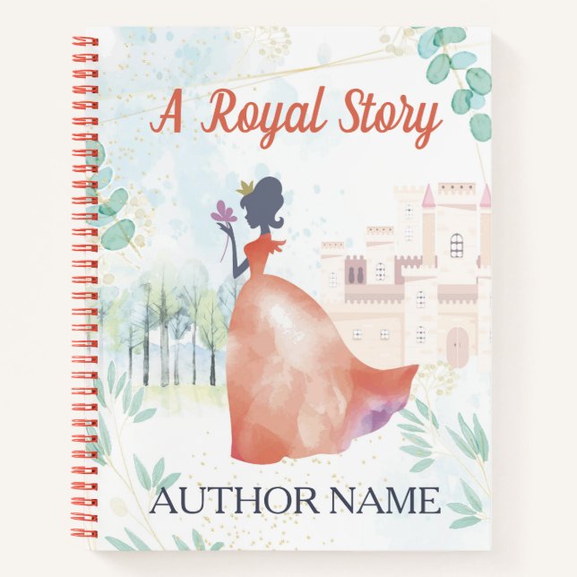 Princess Castle Fantasy Book Cover Notebook (Front)