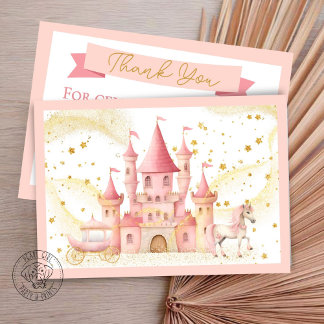 Princess Castle Flat Carte de remerciements