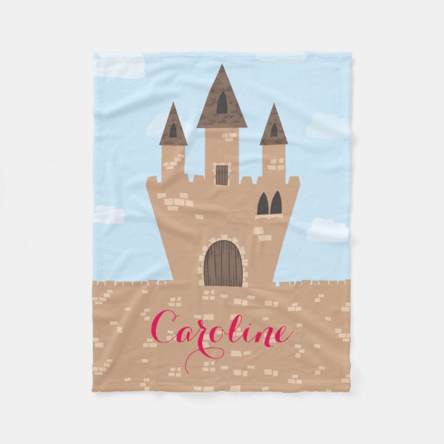 Princess Castle Fleece Blanket (Front)