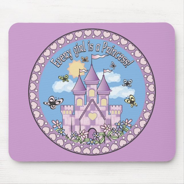 Princess Castle Mouse Pad (Front)