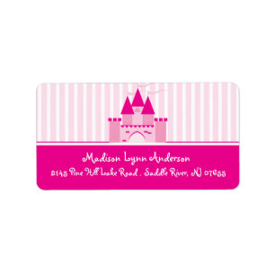 Princess Castle Return Address Labels. Label
