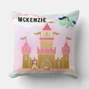 Princess Castle Throw Pillow