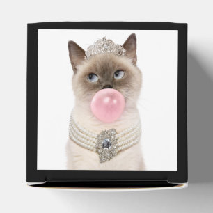 Princess Cat Blowing Bubble Gum Favor Box