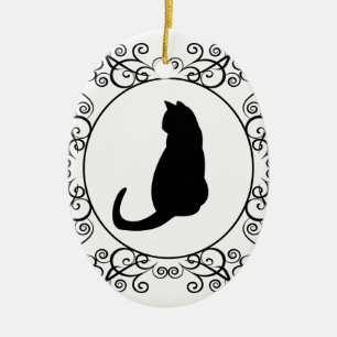 Princess Cat Ceramic Ornament