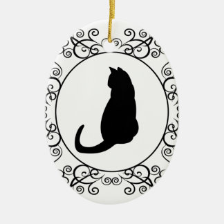 Princess Cat Ceramic Ornament