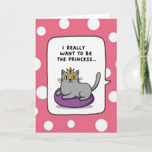 Princess Cat Mothers Day Card