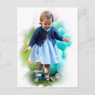 Princess Charllote Elizabeth Walking Postcard