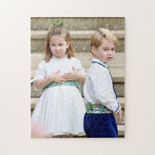 Princess Charlotte and Prince George Jigsaw Puzzle (Vertical)