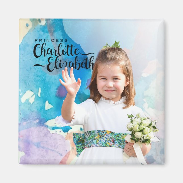 Princess  Charlotte Elizabeth  6th Birthday Magnet (Front)