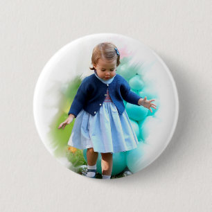 Princess Charlotte Elizabeth Walking 2 Inch Round Button