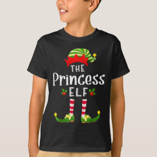 Princess Christmas Elf Matching Pajama X-mas Party T-Shirt