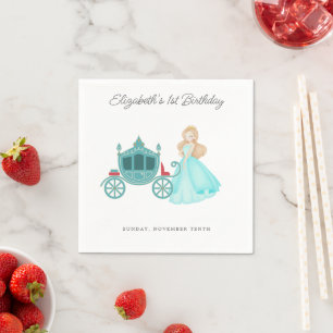 Princess Cinderella Birthday Party Decoration Napkin