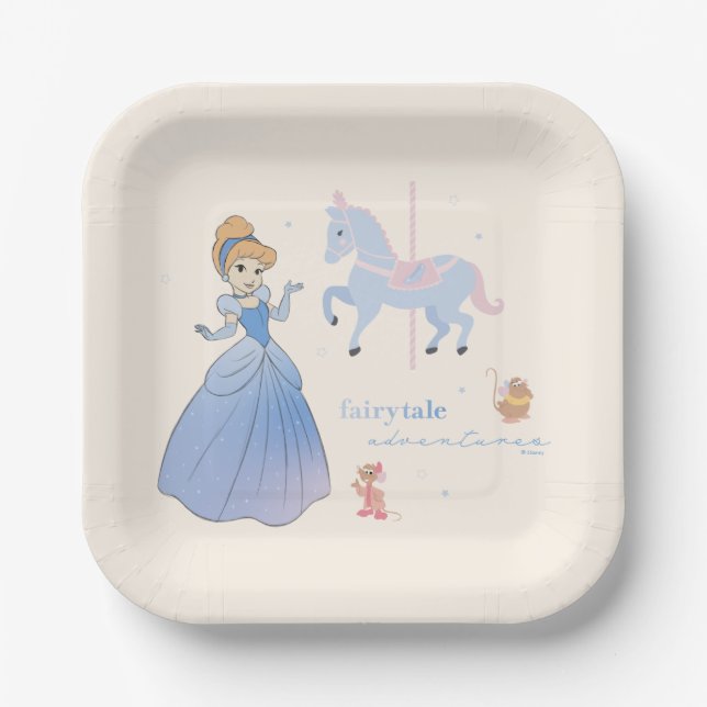 Princess Cinderella | Fairytale Adventures Paper Plate (Front)
