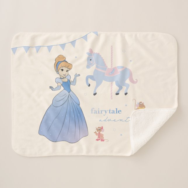 Princess Cinderella | Fairytale Adventures Sherpa Blanket (Front (Horizontal))