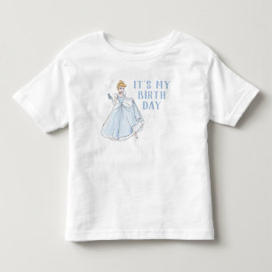 Princess Cinderella   Watercolor Birthday Toddler T-shirt