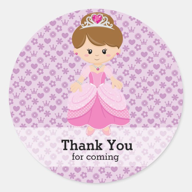 Princess Classic Round Sticker (Front)